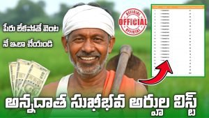 Annadata Sukhibhava PM Kisan