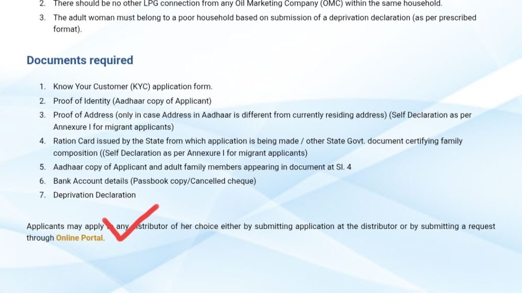 PM Ujjwala Yojana apply online